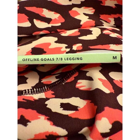 NWT Offline by Aerie Women's Goals High-Waisted 7/8 Leggings Size M Leopard - Picture 9 of 12